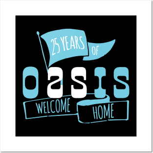 Oasis 25th Anniversary Logo (1) Posters and Art